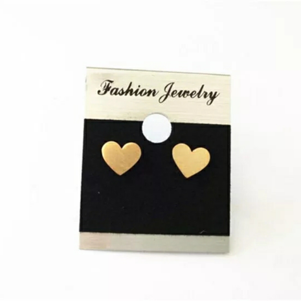 Simple Heart Stud Earrings